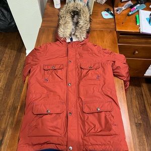 Lands end  boys, large/14/16 Burgundy winter jacket